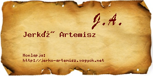 Jerkó Artemisz névjegykártya